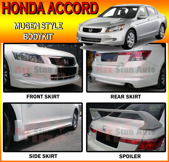 HONDA ACCORD 2009 2010 MUGEN BODYKIT (MG) MUGEN BUMPER SKIRT LIP FRONT