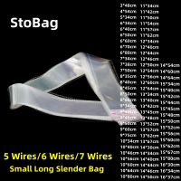 【 WYIN kitchen】 StoBag 100ชิ้น5สาย/7สายขนาดเล็กยาวพลาสติกใสถุงกาวตนเองหนา OPP ผนึกกันน้ำของขวัญอาหารลูกอม Pacakking