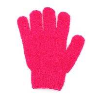 ถุงมือขัดผิว Polyester 5-Finger Design Body Scrub Wash Mitt for Deep Cleaning