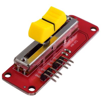 Hot-Mini สไลด์โพเทนชิออมิเตอร์10k Ω โมดูลเชิงเส้นเอาต์พุตคู่สำหรับ Arm Avr Mcu Arduino บล็อกอิเล็กทรอนิกส์โมดูลเดียวชิปมินิ