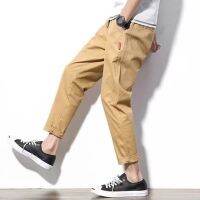 COD SDFGERTERT ✦MOLLGE✦ Summer cotton straight casual pants mens basic plain color Korean style khaki trousers seluar slack lelaki