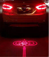 Car Exterior Ambient License Plate Parking Stop Taillights Red Color Emblem Decoration Spare Parts 12v 24v Laser Light