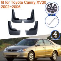 4X สำหรับ Toyota Camry XV30 XV 30 30 2002 2003 2004 2005 2006แผ่นบังโคลนแผ่นกันกระเซ็นบังโคลนกันแดดหน้าอุปกรณ์เสริมล้อ