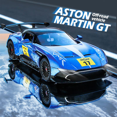 1:22 Aston Martin GT Alloy Diecasts &amp; Toy Vehicles Metal Toy Car Model Sound And Light Pull Back Collection Kids Toy