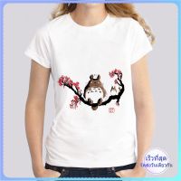 [พร้อมส่ง ของถึงไทยแล้ว] totoro แขนสั้น เสื้อยืดชาย หญิง t shirts woman แขนสั้น เสื้อยืดชาย หญิง สวยชิค funny