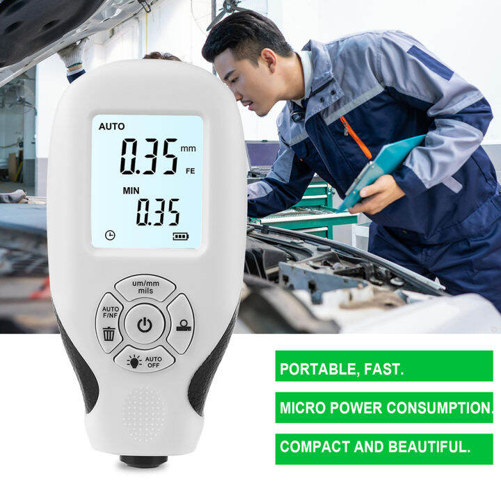 Coating Thickness Gauge Car Painting Depth Gauge Range 02000UM Car
