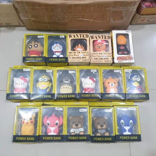 EL แบตสำรอง PowerBank Cartoon 8800mah พาวเวอร์การ์ตูน ราคาถูก แบตเตอรี่
