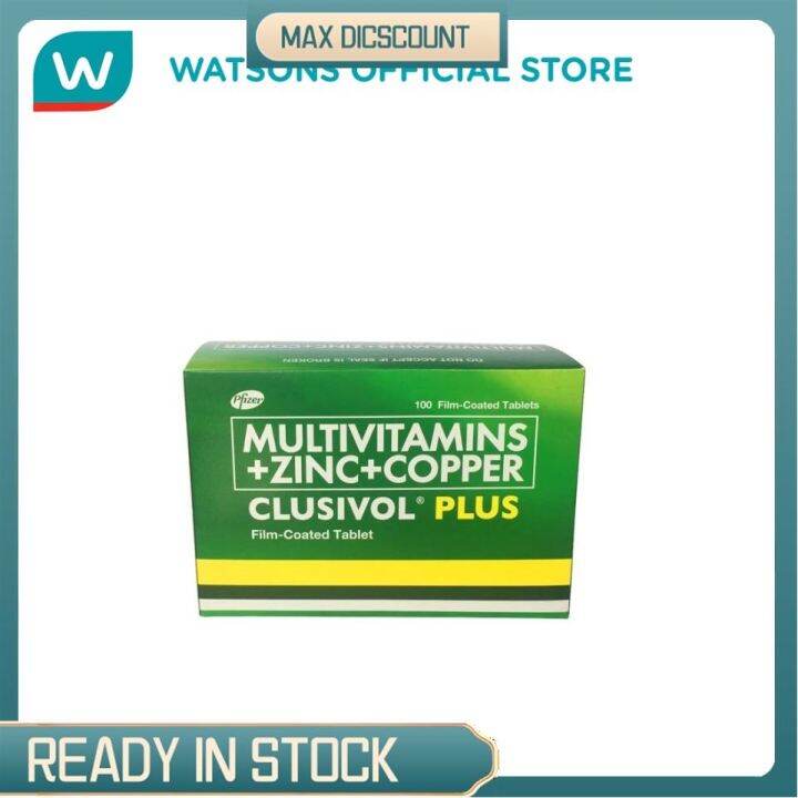 CLUSIVOL Multivitamins Zinc Copper 1 Film Coated Tablet Lazada PH