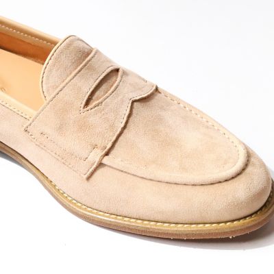 Unlined Penny No.2 loafers - สี Beige suede