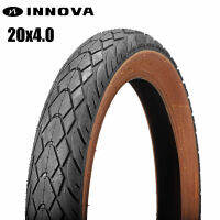 【COD】INNOVA 20x4.0 fat tire pneu 20x4 E-BIKE tire 30TPI Brown skin edge snow tire fat bike accessories ULTRA LIGHT 1.35kg