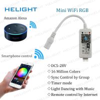 ไวไฟที่ที่ควบคุมดนตรีแบบ Rgb โดย Google โทรศัพท์บ้าน12a ควบคุม Wifi Ios/androi สำหรับ5050 3528แถบไฟ Led