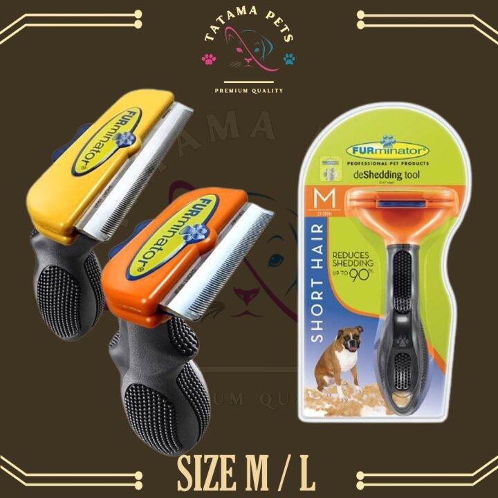 FURminator Deshedding Tool for Medium Dogs / Large Dogs Short Hair / Dogs Fur Care / Pet