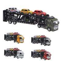 Transporter with Cars Double-Deck Detachable Metal Transporter Toys Impact Resistant Transporter Toys for Childrens Day Gifts Kids Vehicle Toys for Boys &amp; Girls right