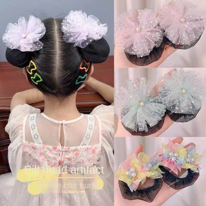 ALICE XU Mesh Snood Spring Clip Princess Star Star Hair Nets Hair