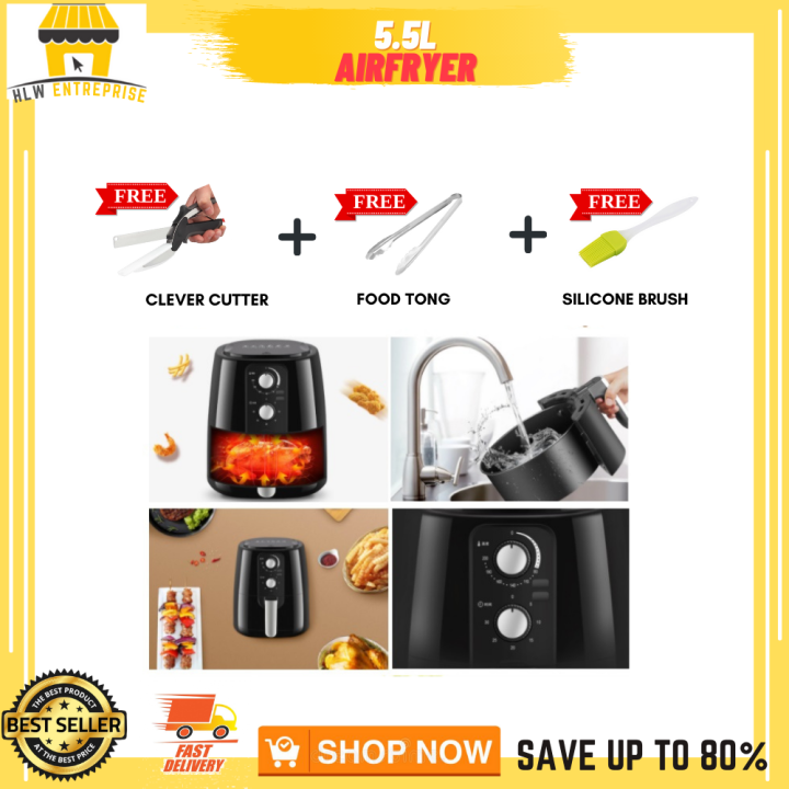 [HLW] HEAVY DUTY AIR FRYER 5.5 LITERS. ADVANCE AIRFRYER, POWERFUL ...