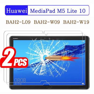 (2 Packs) 9H Tempered Glass For Huawei MediaPad M5 Lite 10.1 2018 BAH2-L09/W09/W19 Full Coverage Screen Protector Tablet Film