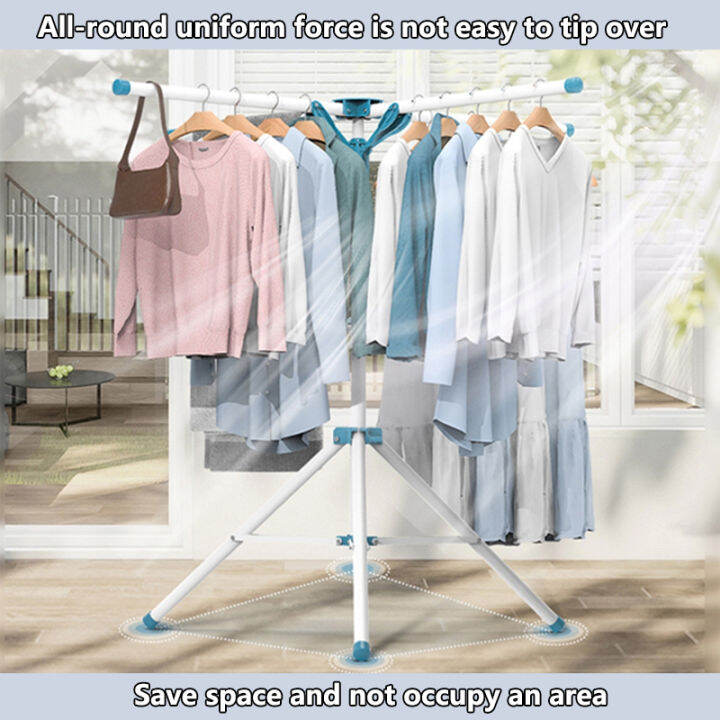 Household retractable drying rack balcony quilt drying rack indoor