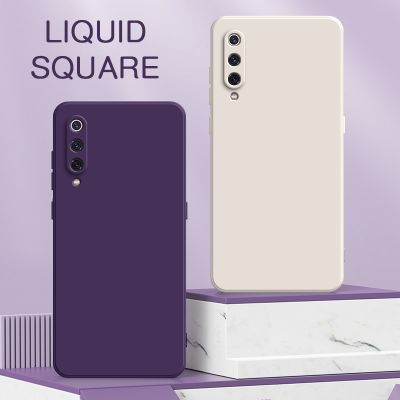 Original Square Liquid Silicone Case for Xiaomi Mi 6 8 9 SE Pro Lite Camera Protective Cute Phone Capa Mi6 Mi8 Mi9 8SE 9SE A2 6X