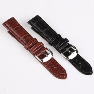 Tali Jam Tangan Kulit Jam Tangan Gelang Jam Tangan Hitam Cokelat untuk Pria Wanita 16Mm 18Mm 20Mm 22Mm