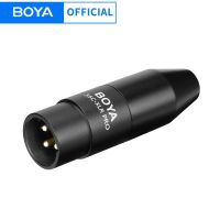 BOYA 35C-XLR Pro 3.5Mm TRS (หญิง) เป็น XLR (ชาย) แปลงอะแดปเตอร์พร้อมพลังงานอะแดปเตอร์ไมโครโฟนแบบ Fuction แจ็คขนาดเล็กเป็น XLR อะแดปเตอร์ XLR