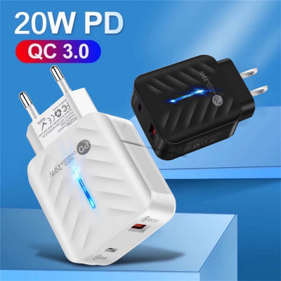 Eonline PD 20W USB Type C Charger Quick Charge 3.0ที่ชาร์จศัพท์มือถือสำหรับ Samsung Xiaomi Fast Wall Chargers Usb C Power