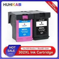 HUHIKAB 302 For HP 302 XL Ink Cartridge For HP302 XL Remanufactured Deskjet 2130 2131 1110 1111 1112 3630 5200 3639 4520 Printer