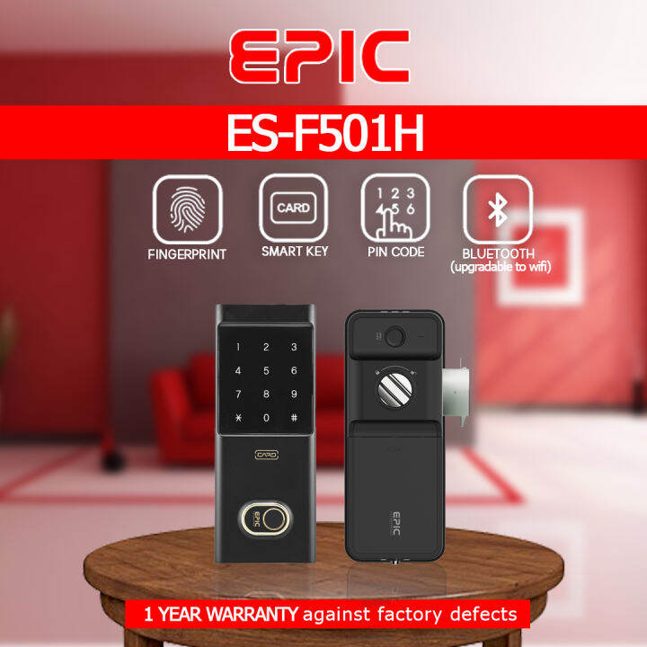 EPIC ESF501H Rim lock Digital door lock Smart door lock for homes and