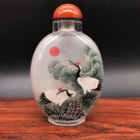 Snuff Bottle Inner Painting Pure Hand-Painted Bottle Inner Painting Gift Ornaments Travel Souvenir With Notes Business Souvenir