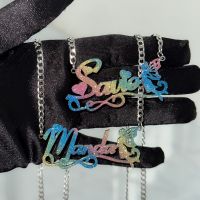 ✕☞  Custom Boho Name Necklace Personalized Jewelry Nameplate Elves Pendant Birthday Gifts