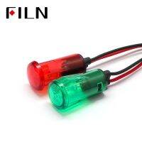 FILN 13mm 12v 250V plastic indicator light with 20 cm cable on watermark surface