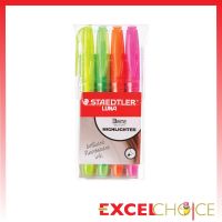 สเต็ดเล่อร์ ปากกาเน้นข้อความ ปากกาไฮไลท์ ลูน่า 3681 Staedtler Luna 3681 4สี 4ด้าม