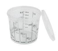 ถ้วยตวงสีพร้อมฝาปิด Paint Mixing Cup with Lid ขนาดเลือก 385ml/750ml/1400ml/2300ml