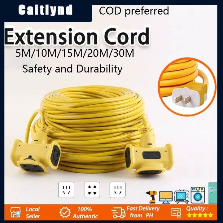 Extension Cord ExtraLong Plugin Strip 15M/20M/30M Electric Vehicle