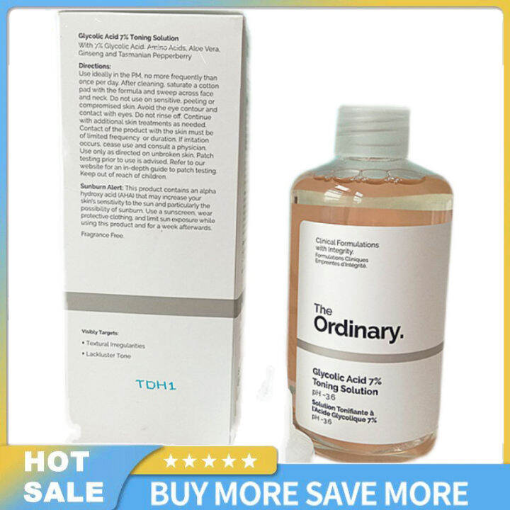 The Ordinary Toner 7 Glycolic Acid Exfoliating Skin Clean Toning Solution Lazada.co.th