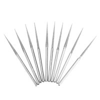 10Pcs Mini Drill Diamond Grinding Rods 3mm Shank Bur Bit Needle Grinding Carving Tool