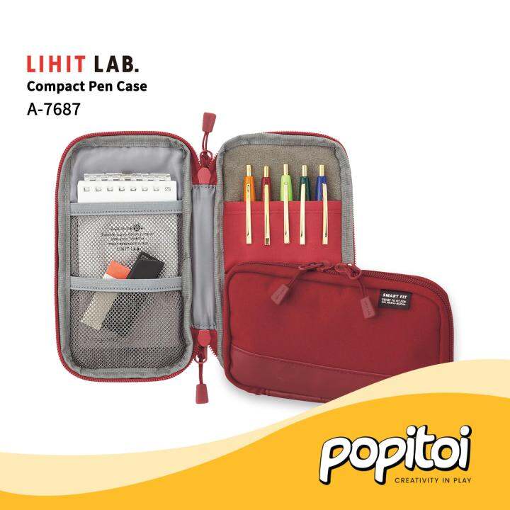 Lihit Lab A7687 Compact Pen Case Tempat Kotak Pensil Sekolah Lazada Indonesia