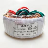 1Pc 40W 40VA Input 220V Output 17V-0-17V 9V  Audio Power Amplifier Pure Copper Power Supply Toroidal Transformer Electrical Circuitry Parts