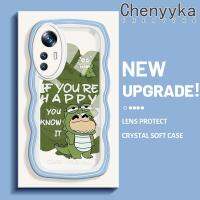 เคส Chenyyyka สำหรับ Xiaomi 12T Pro 11T Pro X4 Poco Pro 5G เคสการ์ตูนน่ารักลายสโปปเด็กชายไดโนเสาร์สร้างสรรค์เคสมือถือหลากสีสันขอบไอศกรีม