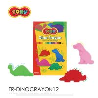 สีเทียน รูปไดโนเสาร์ 12 สี TORU TR-DINOCRAYON12