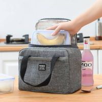 ❁ Portable Lunch Bag New Thermal Insulated Lunch Box Tote Cooler Handbag Bento Pouch Dinner Container School Food Storage Bags