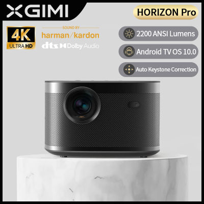 [ขายหมดแล้ว]ใหม่ล่าสุด XGIMI Screenless TV HORIZON Pro 4K UHD โปรเจคเตอร์ HORIZON 1080P HD Global Version 3D สนับสนุน Android TV 10.0 โฮมเธียเตอร์