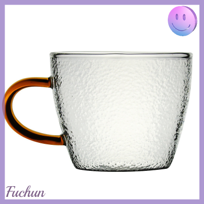 Yunyoshun ถ้วยแก้วใส่ชา,ทนความร้อนได้ถ้วยแก้วน้ำพร้อมที่จับแก้วน้ำผลไม้เครื่องดื่มนมชา