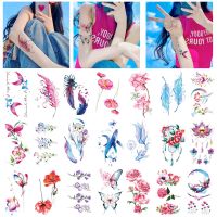 hot【DT】 Small Temporary Sticker Colorful Wrist Neck Fake Tatoo