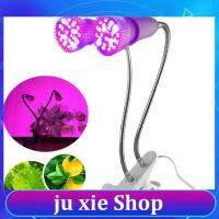 JuXie store Full Spectrum LED Grow Light UV IR Dual Head 28W Plant Lamp Set Desk Holder On/Off for Hydroponics Greenhouse Aquarium