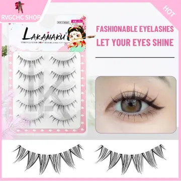 Anime Fairy False Eyelashes Cos Handmade False Eye Lashes Little Devil Big  Eyes