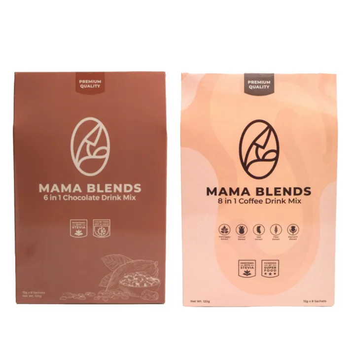 Mama Blends Lactation Breastfeeding Chocolate or Coffee Drink Mix