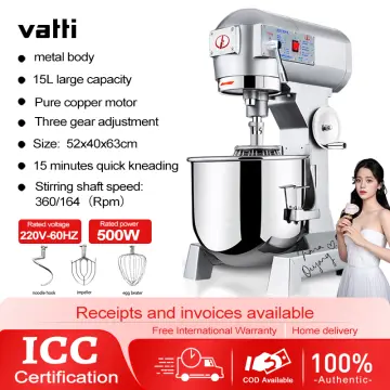 Dough Mixing Machine Commercial 10KG 15KG Dough Kneading Machine Automatic  Mixer Multi-functional Egg Beater