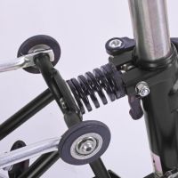 【LZ】▧■ↂ  Suspensão traseira de bicicleta dobrável absorvedor de choque de mola para bicicleta brompton