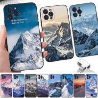 ✸ Snow Mountain Phone Case For iPhone 14 11 12 13 Mini Pro XS Max Cover 6 7 8 Plus X XR SE 2020 Funda Shell