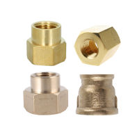 QDLJ-1pcs 1/8" 1/4" 3/8" 1/2" 3/4" Bsp Female X Female Thread F/f Brass Pipe Fittings Hex Nut Rod Connector Coupling Air Water Gas